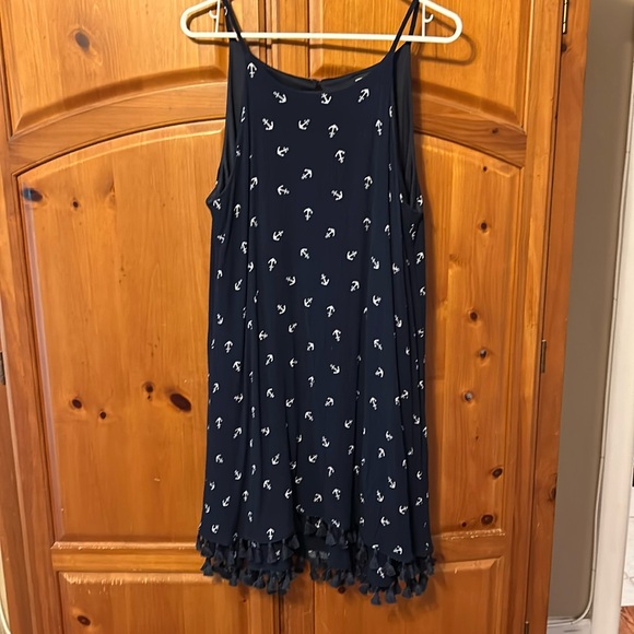 Dresses & Skirts - Nina Leonard navy anchor sundress